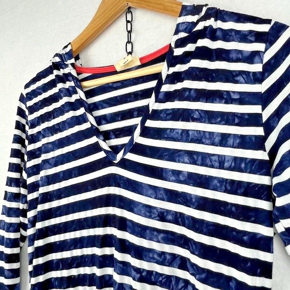 Dakani-Anthropology Women's Small 3/4 Sleeve Hooded Active Mini Dress Coverup - Picture 2 of 10